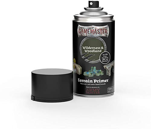 The Army Painter Gamemaster Wilderness & Woodland Terrain Primer, 300 ml Acryl-Sprüh Farbgrundierung für Tabletop-Rollenspiele, und Wargames Miniatur-Szenenbau