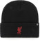 '47 FC Liverpool EPL Haymaker Cuff Knit Schwarz Rot Beanie-Mütze One-Size