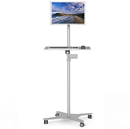 monitor stand Floor- standing Monitor Stand Mobile Single Monitor Stand Mount with Wheels and Keyboard Tray Height- adjustable LCD Monitor Stand for 10-34 Monitor mount accessories ( Style : B )
