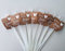 Hochzeitsdeko Knicklichter Leuchtstäbe Glow-Sticks Hochzeit Vintage Boho, Set 50 Stück