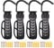 Sadodo Set Of 4PCS Bicycle Holders,Wall Mount Bicycle Hanger,For Indoor Bike Wall Storage Racks,Tyre Holder, Black,Screws Included,Black