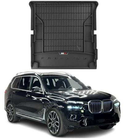 OMAC Kofferraumwanne für BMW X7 G07 2018-2026 Gummi Schwarz | 3D-Passform, Premium, Laderaumwanne, Kofferraummatte, Allwetter, fahrzeugspezifisches Produkt, Antirutsch, wasserdicht