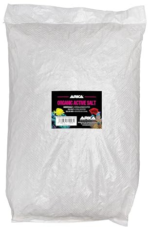 Sal Marina para Acuario Marino – ARKA Organic Active Salt 15 kg – con activadores orgánicos para Crecimiento Coralino y Color – sin fosfatos – Soluble y Segura – Equilibrio Estable y Profesional