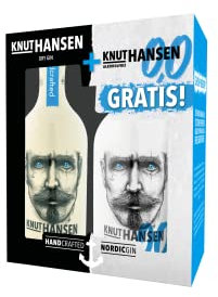 KNUT HANSEN DRY GIN Knaller Aktion | Weltweit ausgezeichnet | 0,5L KNUT HANSEN GIN + 0,5L KNUT HANSEN 0,0% GRATIS