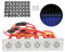 Pannello interruttori per barche marine Pannello interruttori a pulsante precablato a 6 gang con luci a LED blu per sistema 12V DC per yacht RV per auto