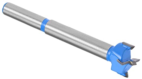 Kozelo Brocas Taladros Brocas - [16 mm] Tungsteno Carburo Barrena Abridor para Madera Muebles Bisagra Carpintería Uso, Vástago Redondo, Azul Oscuro