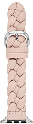 Kate Spade New York women's pink leather band for apple watch , 38/40/41mm and 42/44/45/49mm (Model: KSS0161E)