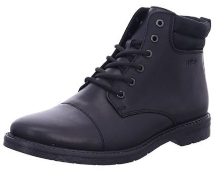Rieker Herren 13040 Schnürstiefel, Schwarz, 43 EU