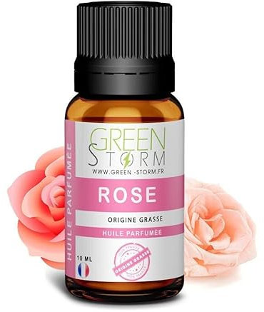 Huile PARFUMÉE Rose 10 ML, Huile Essentielle - Diffusion, Cosmétique, Massage, Bain aromatique - DIY Bougie, Savon, Crème, Huile, Lotion - Peau Cheveux Green-Storm