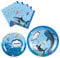 WERNNSAI Shark Party Plates and Napkins - 48Pcs Shark Theme Party Supplies Set for Kids Boys Birthday Baby Shower Under the Sea Theme Party Decorations Dinner Dessert Plates Napkins Serve 16 Guests