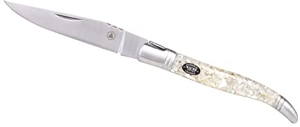 LAGUIOLE - Klappmesser, Echtes Perlmutt, Perlmutt, Edelstahl, Klappmesser für den täglichen Gebrauch