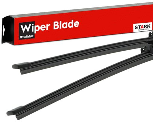 STARK Scheibenwischer Set Wischerblätter Set mit Spoiler Frontscheibenwischer Vorne Wischblattausführung: Rahmenlos Länge 1: 600mm Länge 2: 450mm SKWIB-0940043