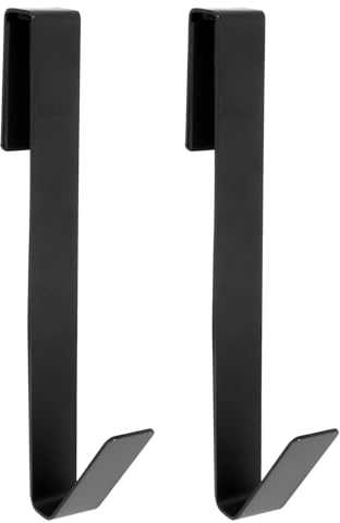 Sibba Ganchos Extendidos para Puerta de Ducha Gancho de Toalla de Acero Inoxidable de 7 Paquete de 2 Ganchos para Puerta de Vidrio para Baño Ganchos Extendidos Resistentes Sin Perforación