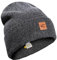 camel active Herren 406520-4M52 Beanie-Mütze, Asphalt, Einheitsgröße