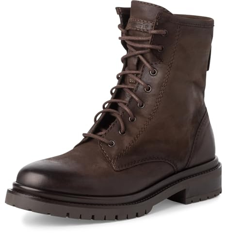 Tamaris Damen Stiefelette Leder bequem; MOCCA, EU 41