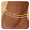 ZHESHY Lot Bracelets de Cheville Or Argent pour Femme Multirang Réglables Chaine Cheville Perles 18 Carats Plaqué Or avec Cœur Croix Paillettes CZ Accessoires Été Chaine de Pied Bijoux Femme Fille