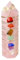 Rordigo Naturglas, bunt, Kies, Glas, Säule, Glas, Heimdekoration, Rosa, B