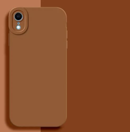 KK KENIK Shockproof Bumper Case Compatible with iPhone XR – Liquid Silicone Case, Luxury Matte Finish with Built-in Camera Protector & Slim Fit Design | Electronics & Gadgets, Brown