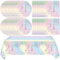 21th Birthday Party Decorations Tableware for Girls, Iridescent Macarons Diamond Happy 21th Birthday Supplies Includes 20 Plates 20 Napkins and 1 Tablecloth for Adult Boys Girls 21 Year Old Bday