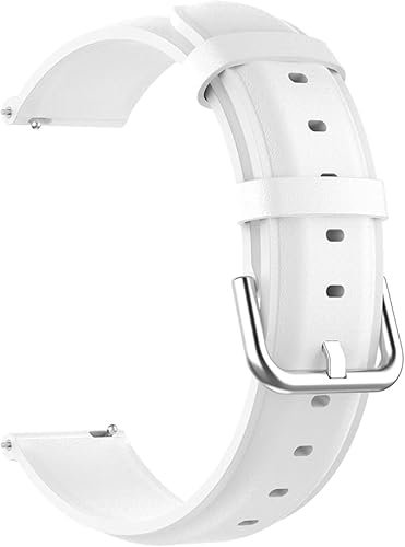 Bracelet de rechange en cuir - 20 mm - Compatible avec Fossil Gen 6 Wellness - Accessoire pour montre connectée Fossil Gen 6 Wellness