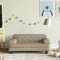 Wenjingqi-3196304 Kindersofa aus Kunstleder, Cappuccino, 70 x 45 x 30 cm
