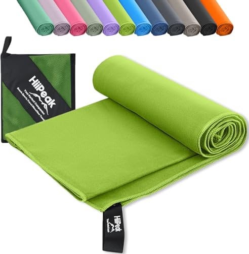 HiiPeak Mikrofaser Handtuch Kompakt und Leicht Microfaser Handtücher Fitness Schnelltrocknend microfaser Badetuch Saugfähiges Sporthandtuch Fitnessstudio Schwimm und Gym Handtuch