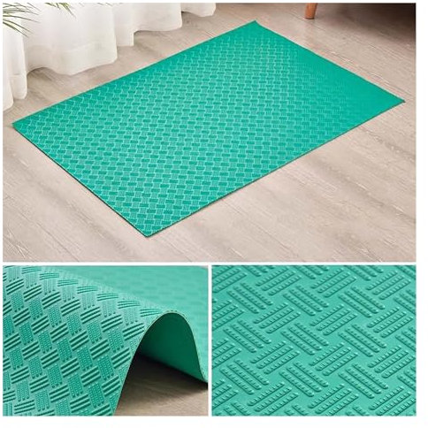 Schwere Fußbodenkissen im Fitnessraum Robuste Garagen-Bodenmatte, 3 mm dick, Garagen-Automatte for Garagenboden, Golfwagen-Parkplatz, wasser-/schmutzabweisender Bodenläufer(Green,120cm/47.2in)