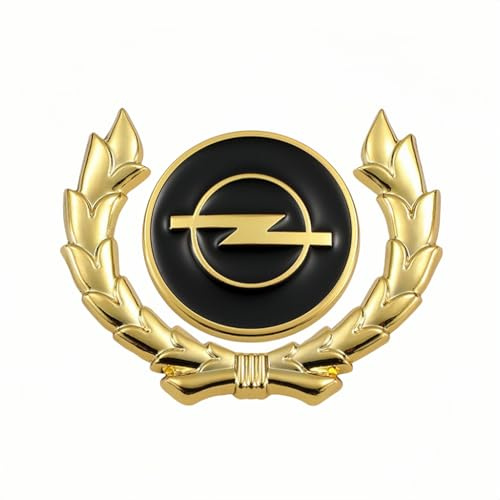 SELUVI Auto Emblem für Opel Corsa 2019-2023, Emblem Logo Buchstaben Emblem Zeichen Heckklappe Emblem Metal Schriftzug Emblem Aufkleber Vorne Hinten Karosserie Tuning Zubehör,6.3 * 5cm