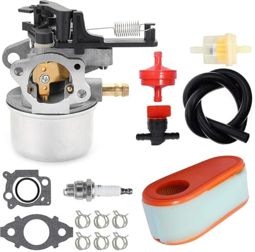 SANTUO Carburetor for Briggs and Stratton 111P02 121Q02 114P02 11P902 121S02 1121Q07 21S07 121S75 124Q02 Lawn Mower Carburetor Kit 796602 with Air Filter 591137 590948