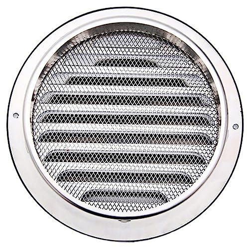 Housoutil Edelstahl Lüftungsabdeckung Regenhaube Rund Winddicht Und Leicht Abluftschutz Für Kamin Und Rauchabzug Einfache Montage Lüftungszubehör Für Haus Und Bad