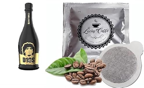 CG94-958 SANTERO D1OS EXTRA DRY 750 ML Diego Maradona in OMAGGIO 5 Cialde Lucky Caffè