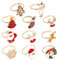 SKISUNO 11stücke Teiliges Weihnachtsring Junge Mädchen Cartoon Finger-ringe Mit Festlichem Design Für Weihnachten Und Partys Für Kleine Mädchen Und Jungen