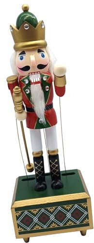 pumpumlia Casse-noisette en bois avec son détaillé et clair - Figurine de table fabriquée à la main