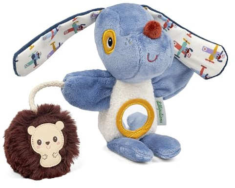 LILLIPUTIENS - Jules der Hund – Aktivitätsspielzeug – Handpuppe – Blau – 21 cm – ab 6 Monaten – 83643