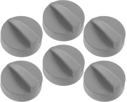 LALADEFIEE 6pcs Miniature Cooktop Burner Control Knobs for Dollhouse Kitchen Toys, Simulation Appliance Dial Switches Replacement Parts for Toy Stove Accessories in Playsets