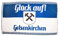 Flaggenfritze Fahne/Flagge Gelsenkirchen 3 - Glück Auf + gratis Sticker