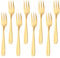 BISDARUN Lot De 8 Fourchettes à Dessert Dorée Petites Fourchettes à Gâteaux en Acier Inoxydable 5,3 Inch/13,5 CM Fourchettes à Fruit