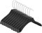 Intirilife Kleiderbügel in UNIVERSAL SCHWARZ - 10 Stück breite Kleiderbügel aus Kunststoff mit Anti-Rutsch Oberfläche Einkerbung - 39 x 4 x 15 cm - Garderobenbügel Wäschebügel Anzugbügel Jackenbügel