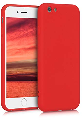 kwmobile Case Compatible with Apple iPhone 6 / 6S Case - Slim Protective TPU Silicone Phone Cover - Red