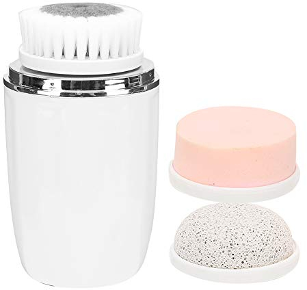 Sonew 3 In 1 Elektrische Gesichtsreinigungsbürste, Wasserdichter Gesichtsreiniger Wasserdicht mit USB Aufladbar für Porenreinigung zur Tiefenreinigung, Mitesserentfernung, Peeling und Massage