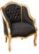 Biscottini barock Sessel 80x57x63 cm | Sessel Wohnzimmer Stil Luigi XVI | Sessel esszimmer Holz | Barock Stuhl | Retro Sessel | barock möbel