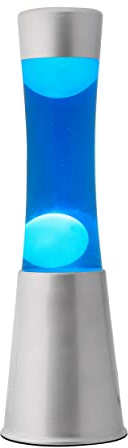I-TOTAL - Lampe à Lave Magma/Lampe à Lave (argent bleu/cire verte)