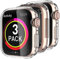 Delidigi 3 pezzi Cover Apple Watch 41mm, Custodia Protettiva per Schermo in TPU Trasparente per iwatch Series 9 (2023) Series 8 Series 7 (41MM, Trasparente)