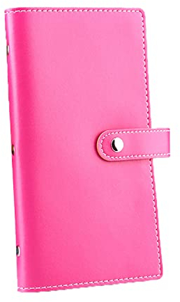 SIVENKE Porte-Cartes de Visite pour 240 Cartes de crédit, Porte-Cartes de Visite, carnet de Cartes de Visite, Organiseur de Cartes de Visite, Porte-Cartes, Rose