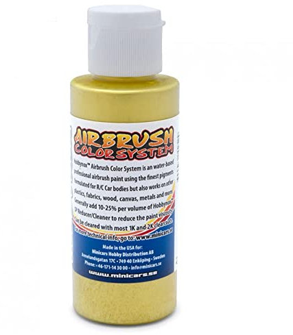 Hobbynox Lexan Peinture pour aérographe Jaune iridescent 60 ml