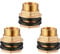 Water Butt Connector Adapter Tank Fitting 1/2 - 2 Barb Straight 90 Pipe Outlet (Brass, 1/2)