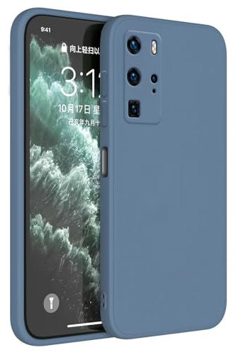 Topme Coque pour Huawei P40 Pro (6.58 inches) Etui Housse, Protecteur de Peau en Silicone TPU - Gris Lavande