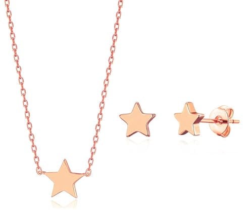 Philip Jones Rose Gold Plated Star Set