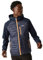 Regatta Herren Men's Andreson Jacket Pro Hybrid Leichte Kapuzenjacke mit durchgehendem Reißverschluss, Navy(Persimmon), L