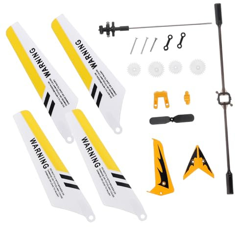 ibasenice 3-Teiliges Set rc Hubschrauber ersatzteile messerklinge klingenschutz Knife Blade gelbe Ferngesteuerter Hubschrauber s107g zubehör syma s107g ersatzteile Fernbedienung Spielzeug